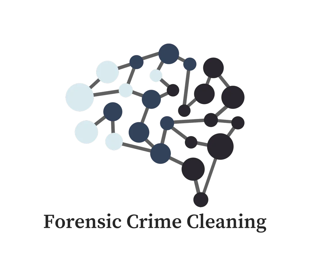 forensic crime scene cleaning color logo